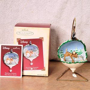 HALLMARK KEEPSAKE DISNEY BAMBI'S SKATING LESSON BOX 2005 CARD